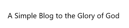 A Simple Blog